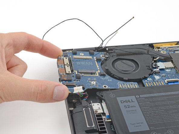 Dell Latitude 7410 I/O Board Replacement, Remove the I/O board: crwdns2935265:019crwdnd2935265:02crwdnd2935265:03crwdne2935265:0