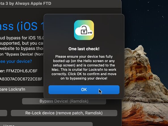 How to Bypass Activation Lock with Lockra1n, Bypassing the Activation Lock: step 16, image 2 of 3
