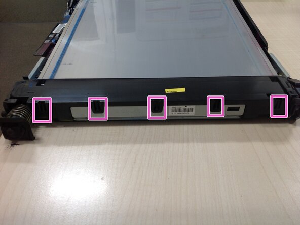 Cleaning the Intermediate Transfer Belt (ITB), Remove waste toner: step 3, image 1 of 1