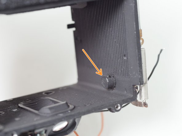 Pentax LX Mirror Box Mechanism Disassembly, Remove mirror rest dampers: stap 0, afbeelding 2 van 2