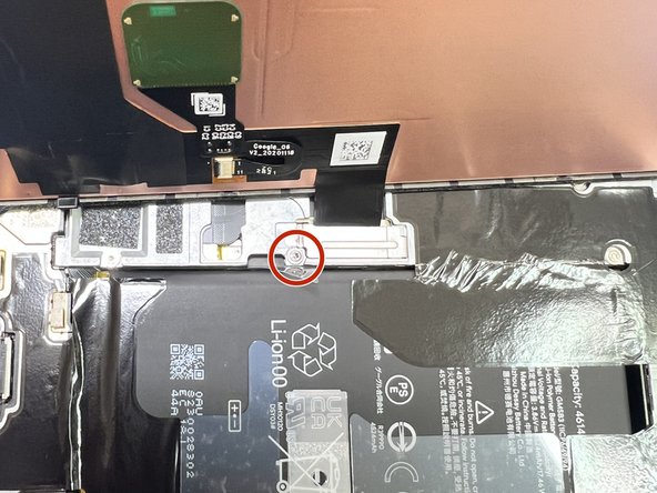 Google Pixel 6 Screen Replacement, Remove connector cover: step 4, image 2 of 3