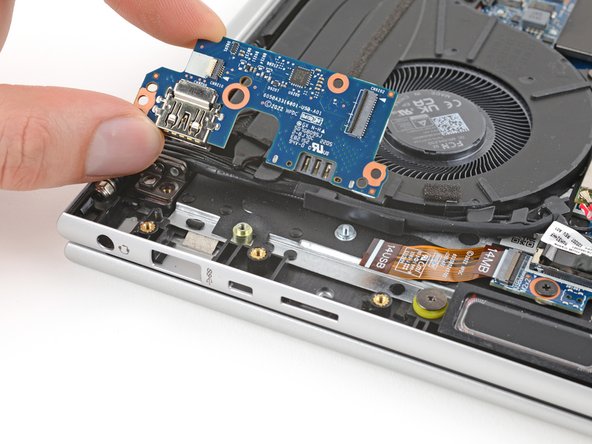 HP EliteBook 845 G9 USB Board Replacement, Remove the connector board: crwdns2935265:016crwdnd2935265:03crwdnd2935265:03crwdne2935265:0