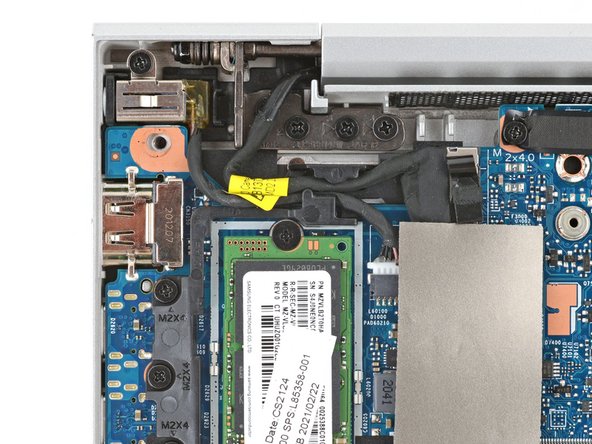 HP EliteBook 845 G8 SSD Replacement, Remove the SSD screw: crwdns2935265:09crwdnd2935265:02crwdnd2935265:02crwdne2935265:0