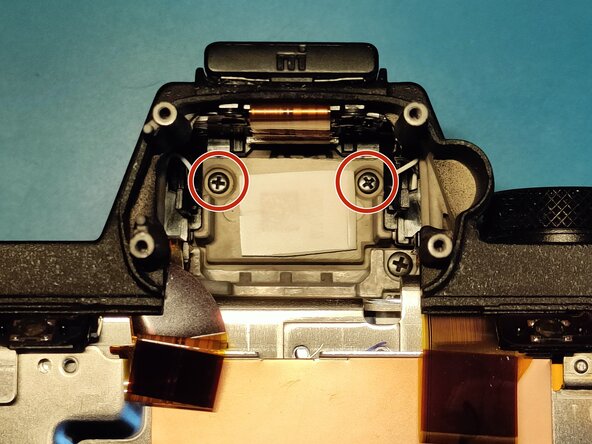 Sony A7 II Top Flex Cable replacement, Removing the top assembly 1 - finally: crwdns2935265:026crwdnd2935265:02crwdnd2935265:03crwdne2935265:0