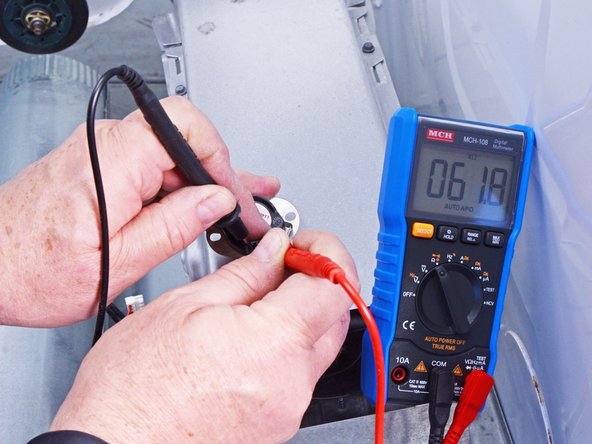 Whirlpool WED87HED Dryer Hi-Limit Thermostat/Inlet Thermistor Testing and Replacement, Test the inlet thermistor: crwdns2935265:047crwdnd2935265:02crwdnd2935265:02crwdne2935265:0