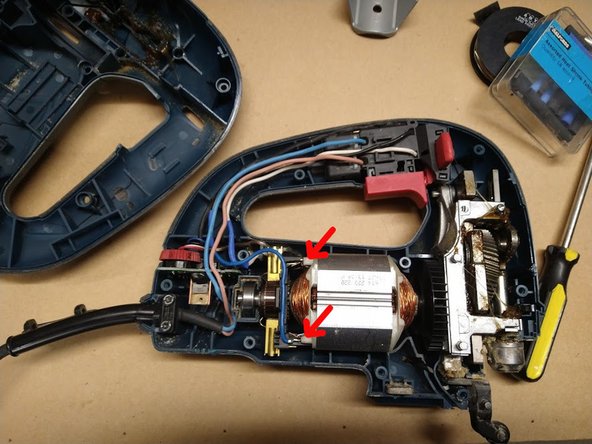 Bosch GST90BE Jigsaw Speed Control Board Replacement, Removing the speed control board: crwdns2935265:08crwdnd2935265:02crwdnd2935265:03crwdne2935265:0