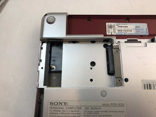 Sony Vaio PCG-3C2L Hard Drive Replacement: step 8, image 3 of 3