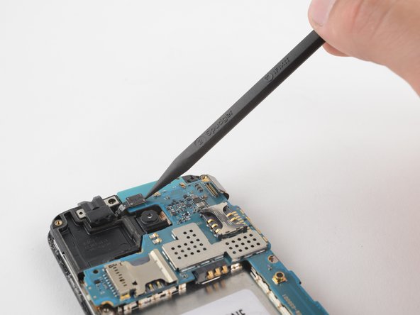 Samsung Galaxy Core Plus Motherboard Replacement, Disconnect the headphone jack: crwdns2935265:011crwdnd2935265:01crwdnd2935265:02crwdne2935265:0