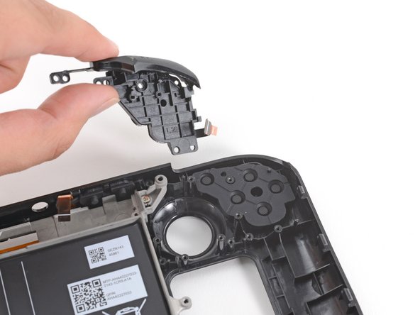 Steam Deck Front Shell Replacement, Remove the left bumper assembly: crwdns2935265:085crwdnd2935265:02crwdnd2935265:02crwdne2935265:0