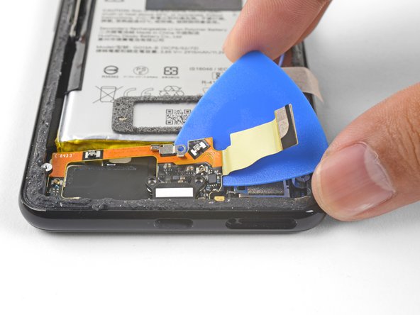 Google Pixel 3 Charging Assembly Replacement, Loosen the charging assembly cable: step 28, image 2 of 3