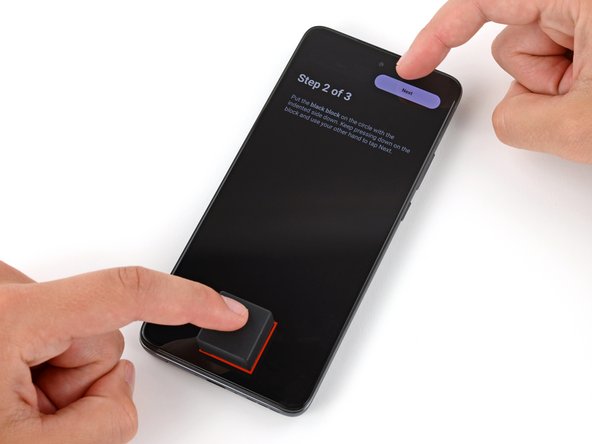 How to Calibrate the In-Screen Optical Fingerprint Sensor on Your Motorola Phone, Calibrate your fingerprint sensor: step 5, image 3 of 3