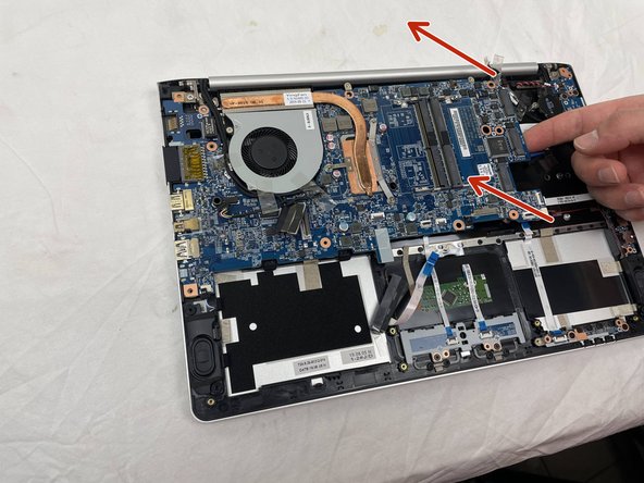 why! N131WU/BU/ZU Upper Case Replacement, Remove the Motherboard: crwdns2935265:013crwdnd2935265:02crwdnd2935265:03crwdne2935265:0