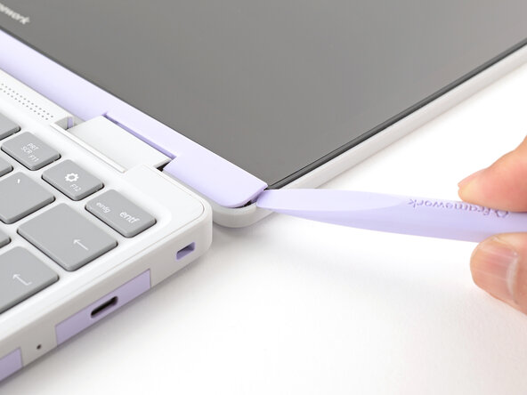 Framework Laptop 12 Display Replacement, Remove the Display Cover: 3 단계, 이미지 2개 중 2개