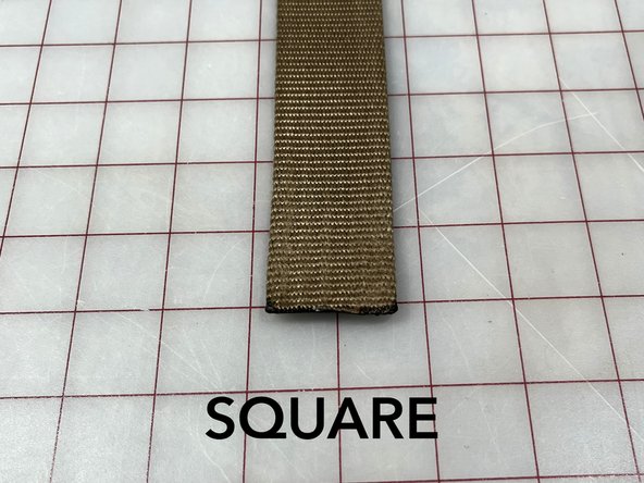 Trim a Webbing Belt, Draw the tip design: crwdns2935265:03crwdnd2935265:02crwdnd2935265:03crwdne2935265:0