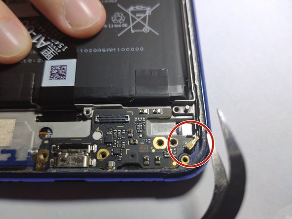 Xiaomi Redmi Note 7 Screen and Metal case Replacement, Remove Bottom Electronics: step 15, image 2 of 2