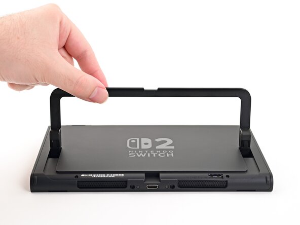 Nintendo Switch 2 Microphone Replacement, Open the kickstand: crwdns2935265:011crwdnd2935265:02crwdnd2935265:03crwdne2935265:0