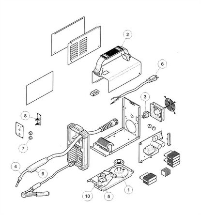 Schematisch diagram voor Welder Assembly