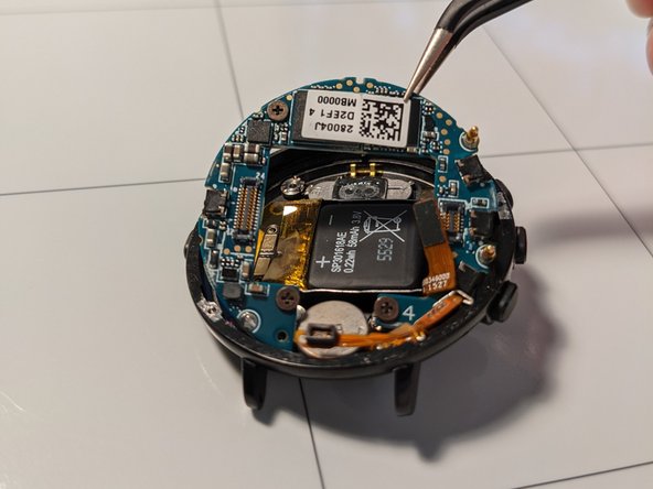 Pebble Time Round Teardown, Remove the motherboard: step 8, image 3 of 3