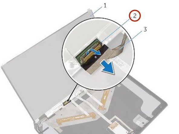 Dell Alienware 13 Display Back-Cover Replacement, Securing the Cable: crwdns2935265:082crwdnd2935265:03crwdnd2935265:03crwdne2935265:0