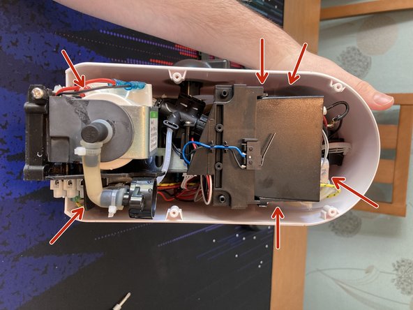 Lavazza A Modo Mio Minù PCB & Power Switch Removal, Remove Main Housing - Groundwork: step 8, image 3 of 3