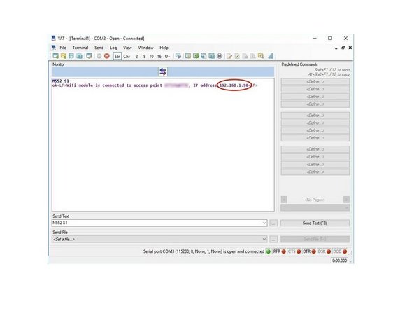 E. Duet 2 WiFi Firmware, Connect to Network: crwdns2935265:05crwdnd2935265:02crwdnd2935265:02crwdne2935265:0