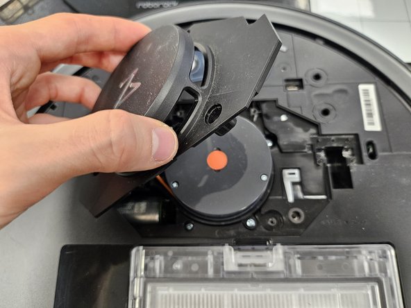 Roborock S7: Laser Distance Sensor Replacement, Remove the screws holding the LDS cage.: crwdns2935265:04crwdnd2935265:03crwdnd2935265:03crwdne2935265:0