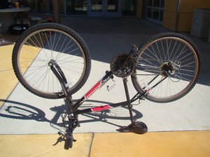 rusty spokes bicycle