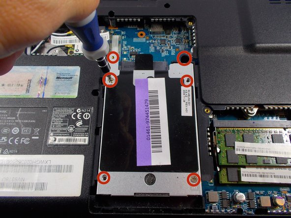 Gateway MS2285 Hard Drive Replacement, Unscrew Hard Drive Cover: crwdns2935265:07crwdnd2935265:02crwdnd2935265:02crwdne2935265:0