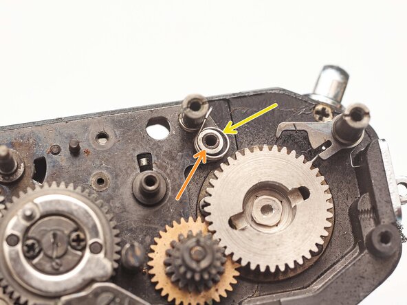 Pentax MX Shutter Assembly Removal, Remove reverse stop: step 31, image 2 of 2