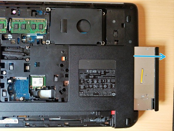 HP ProBook 450 G2, Detaching the CD/DVD Drive Unit: stap 0, afbeelding 2 van 2