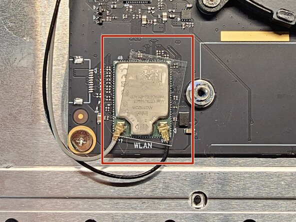 Altyk L16 Laptop LCD Screen Replacement, Disconnect the Wi-Fi antennas: step 3, image 1 of 2