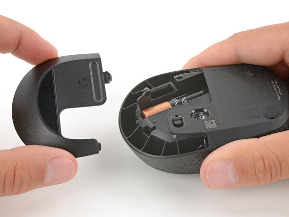 Logitech M170 Battery Replacement, Remove the battery cover: step 2, image 3 of 3