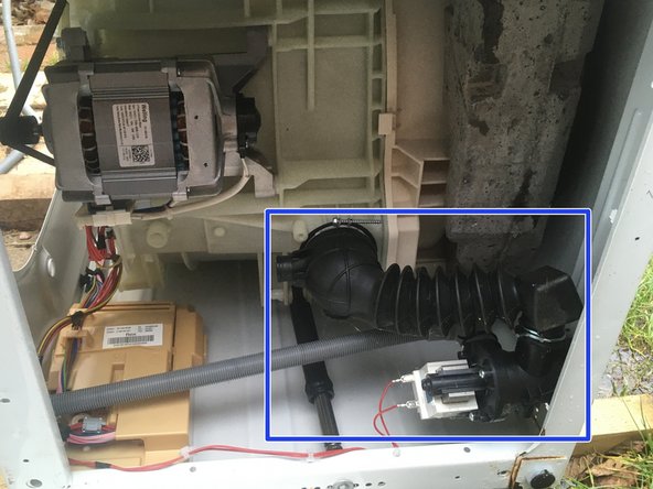 Unblocking Hotpoint NSWR 963C WK UK, Check Drain from drum to pump: crwdns2935265:03crwdnd2935265:02crwdnd2935265:02crwdne2935265:0