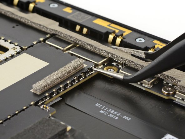 Microsoft Surface Pro X Volume Button Cable Replacement, Remove the display cable shield: passo 39, immagine 3 di 3