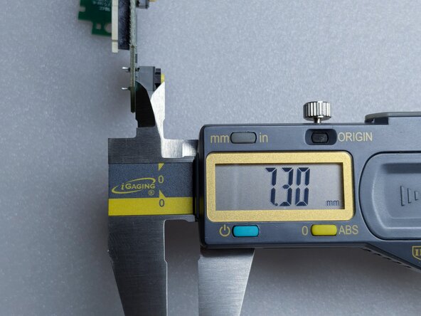 Logitech Lift Teardown, Switch Dimensions: crwdns2935265:022crwdnd2935265:02crwdnd2935265:03crwdne2935265:0