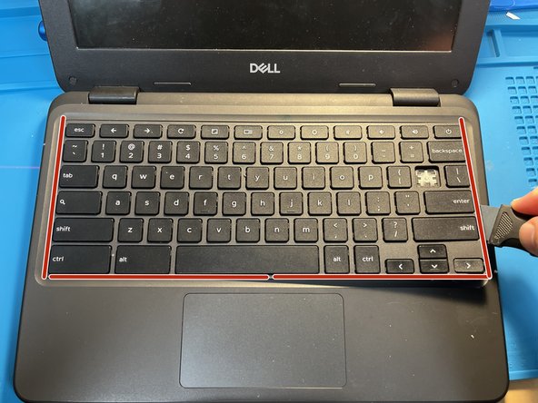 Dell Chromebook 3100 Keyboard Replacement, Remove the Keyboard: crwdns2935265:04crwdnd2935265:02crwdnd2935265:03crwdne2935265:0