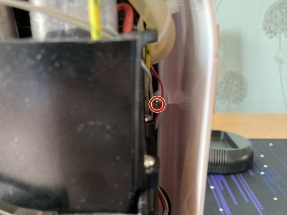 Lavazza A Modo Mio Minù PCB & Power Switch Removal, Remove Main Housing - Screw Close-Ups 1: step 9, image 2 of 3