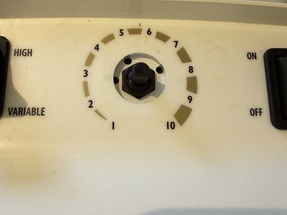 Vitamix 5200 speed control potentiometer replacement, Remove potentiometer from cover: step 5, image 2 of 2