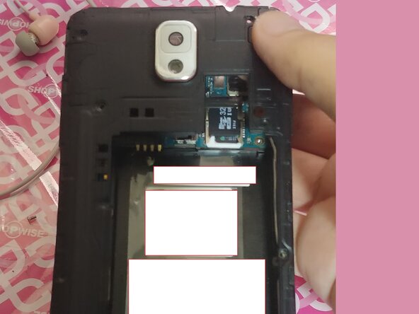 Samsung Galaxy Note 3 Power button + Vibration motor Replacement, Removing the mid-frame: step 3, image 3 of 3