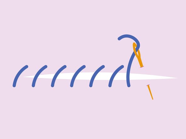 Whip Stitch on a Patch, Intro to the whip stitch: crwdns2935265:01crwdnd2935265:02crwdnd2935265:03crwdne2935265:0