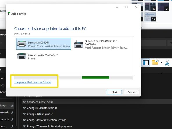 (Windows) Installing a HP LaserJet Printer using the HP UPD, Windows 11 24H2+ - God Mode: crwdns2935265:08crwdnd2935265:03crwdnd2935265:03crwdne2935265:0