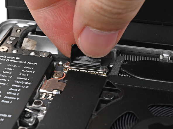 Framework Laptop 13 Pro Bottom Cover Upgrade Kit, Connect the Display eDP Cable: step 45, image 2 of 2