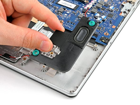 HP 15-fc0000 Series Speakers Replacement, Remove the left speaker: crwdns2935265:020crwdnd2935265:02crwdnd2935265:02crwdne2935265:0