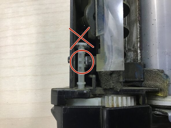 Repairing the Intermediate Transfer Belt (ITB), Remove the toner collector - second side preparation: step 6, image 3 of 3