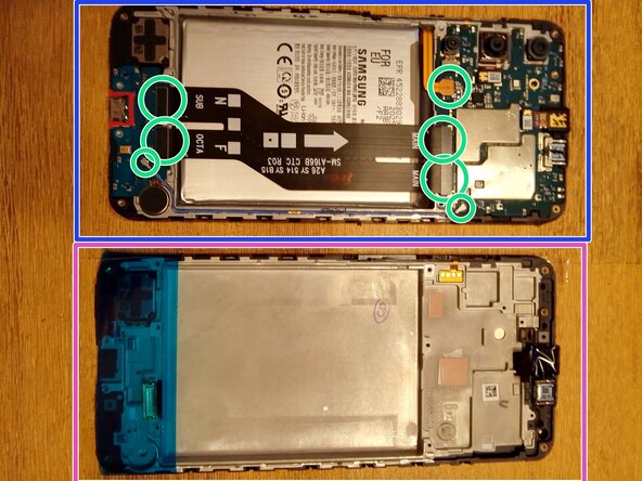 Samsung Galaxy A16 5G Display Replacement, Remove cables: step 6, image 1 of 3