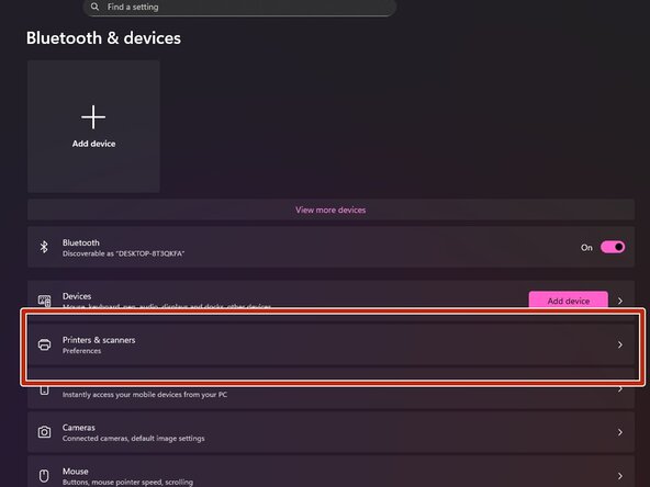(Windows) Installing a HP LaserJet Printer using the HP UPD, Windows 11 24H2+ - accessing manual setup (Control panel): crwdns2935265:07crwdnd2935265:01crwdnd2935265:03crwdne2935265:0