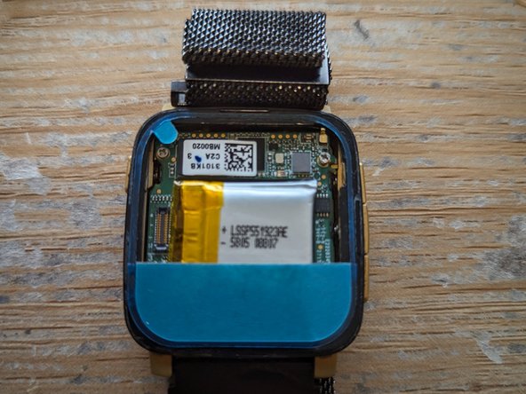 Pebble Time Steel Battery Replacement, Option 2: Apple Watch S5 (44mm) Adhesive Method: 25 단계, 이미지 3개 중 2개