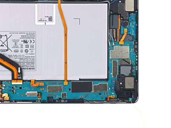 Samsung Galaxy Tab S7 Plus Loudspeaker Assembly Replacement, Unfasten the motherboard: crwdns2935265:037crwdnd2935265:02crwdnd2935265:02crwdne2935265:0