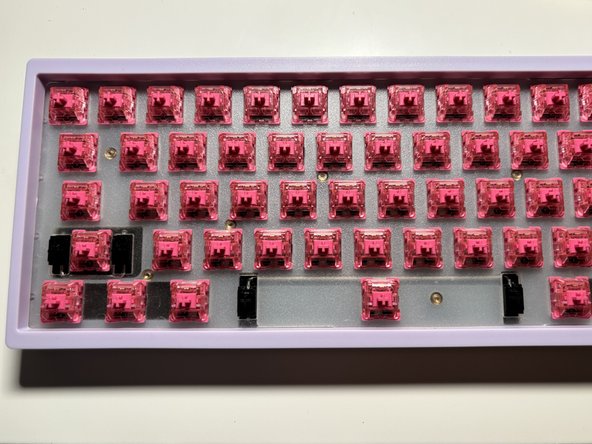 KBD67 Lite R4 Keyboard Keys Replacement, Put PCB back into the case: crwdns2935265:010crwdnd2935265:03crwdnd2935265:03crwdne2935265:0