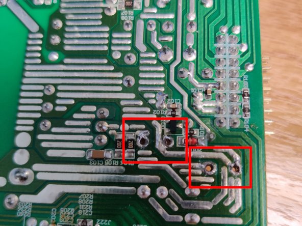 Acer AL1717 PSU Capacitors Replacement, Remove faulty capacitors: crwdns2935265:010crwdnd2935265:03crwdnd2935265:03crwdne2935265:0